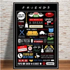 Друзья, США, ТВ-сериал, Картина на холсте, плакаты и принты, картины на стену, ВИНТАЖНЫЙ ПЛАКАТ, декоративный домашний декор, Obrazy