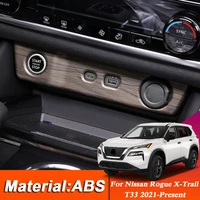 abs for nissan x trail rogue t33 2021 present car styling cigarette lighter decoration frame sequins auto internal accessories