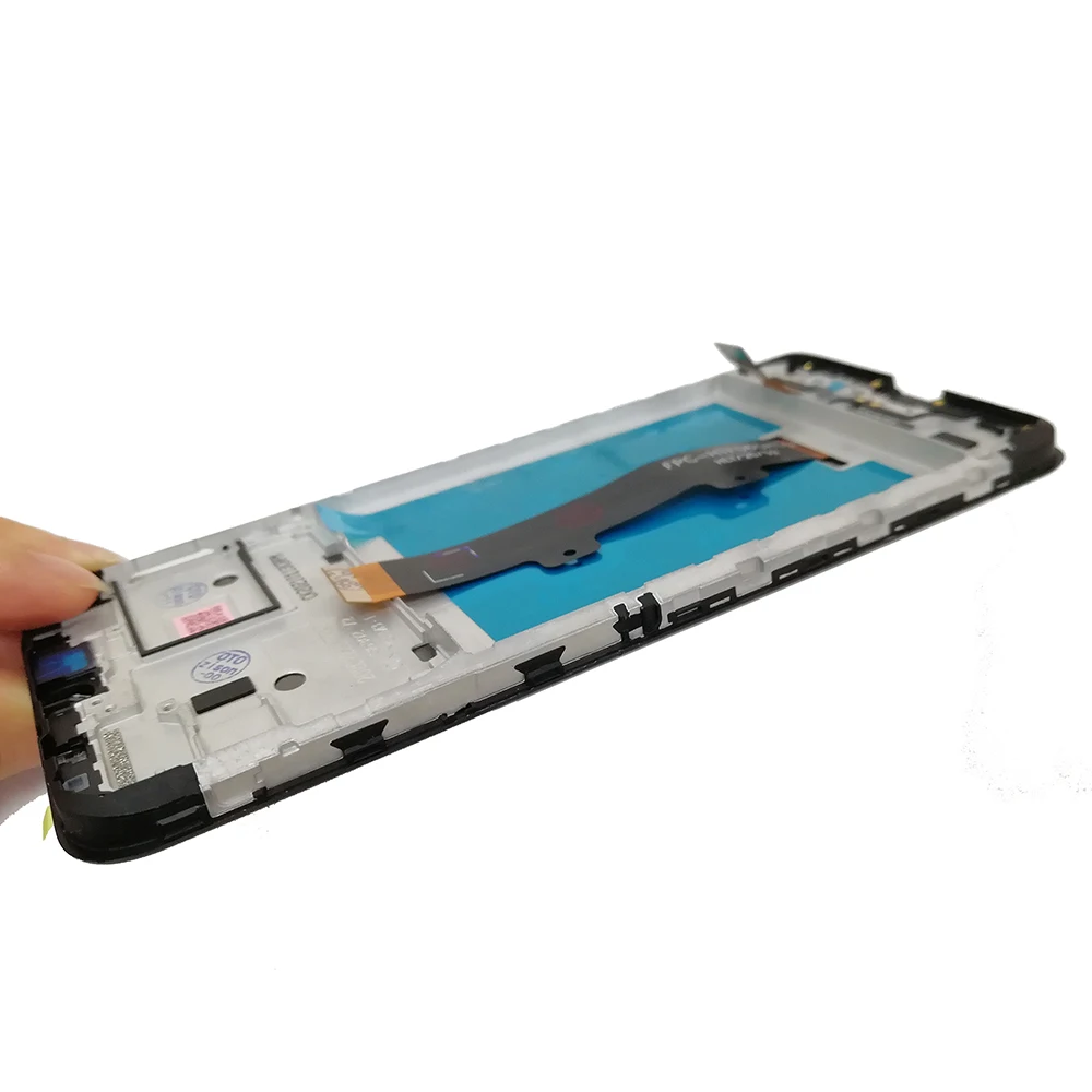 Pantalla LCD IPS de 6,51 "para Motorola Moto E7i Power 2021, digitalizador de pantalla t&aacute;ctil con montaje de marco, XT2097-13-4