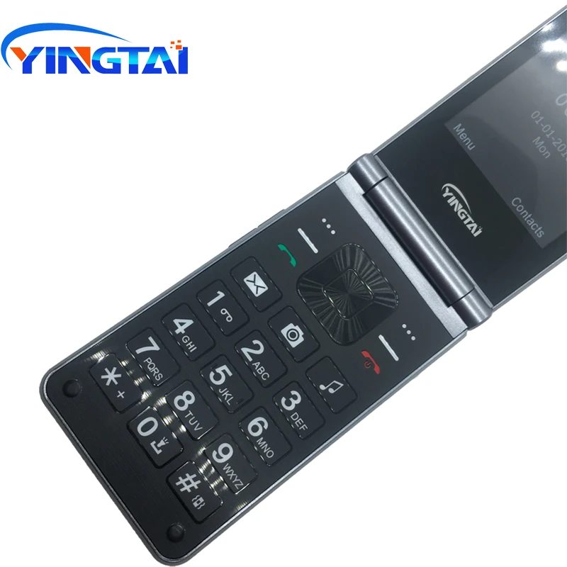 YINGTAI T39L Dual Display Sim Cards Classical Flip Mobile Phone For Elderly Big Keyboard Voice Support Vibration | Мобильные