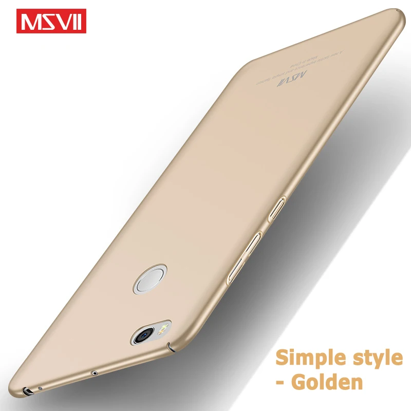 Simple gold Для Xiaomi mi Max 2 3 Чехол MSVII тонкий матовый чехол для Xiaomi mi Max2 Max3 чехол Xio mi Max 3 2 PC чехол для Xiao mi Max 2 3 чехол s - Цвет: Simple gold