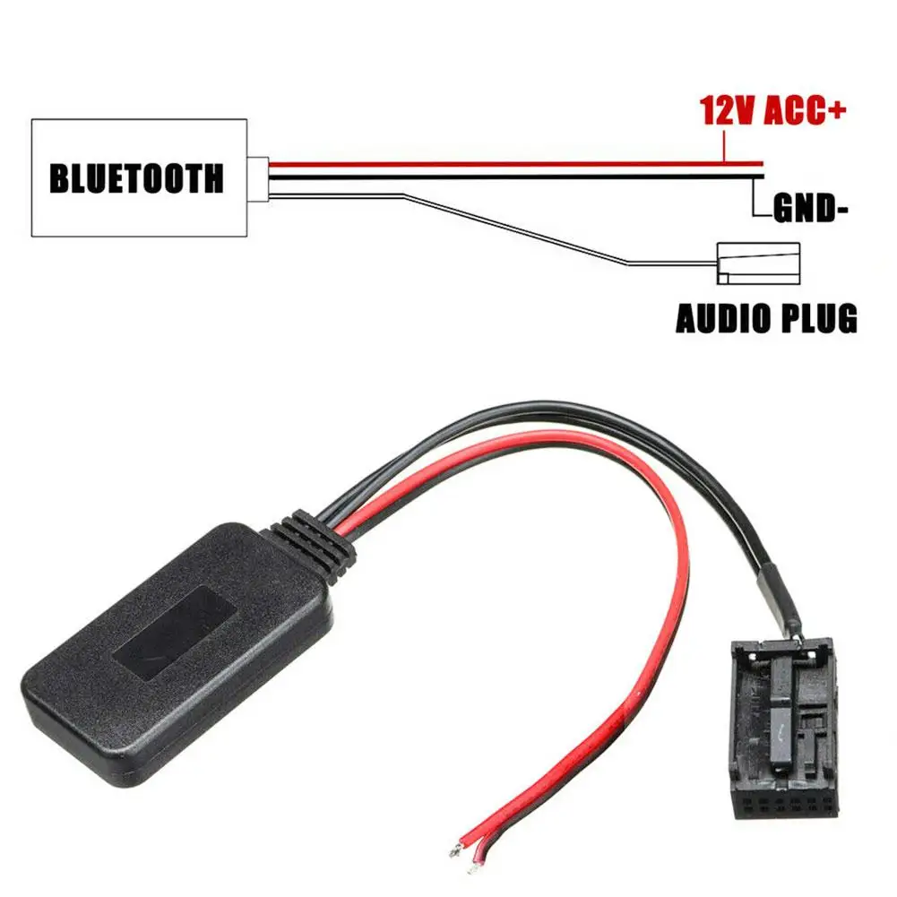 Bluetooth Audio Cable For Ford For Focus Mk2: 2005 Onwards For Ford For C-MAX Mk1: 2003 Onwards For Ford For Mondeo Mk3