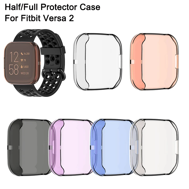 Чехол с полной защитой экрана для смарт часов Fitbit Versa 2 Band защитный чехол