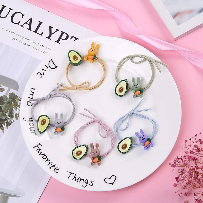 Высокое качество пластика с милым кроликом Авокадо для женщины и ребенка резинки