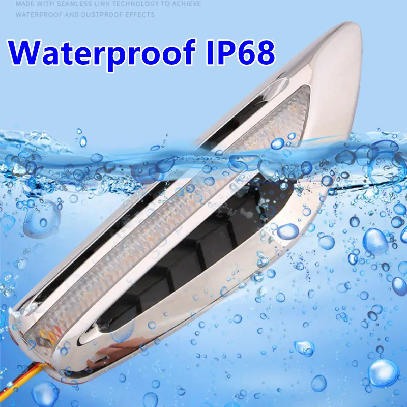 

1Pair Steering light Fender Side Lamp Hot Sale DC12V Blade Shape Auto Car LED Side Lights Marker Turn signal Lights