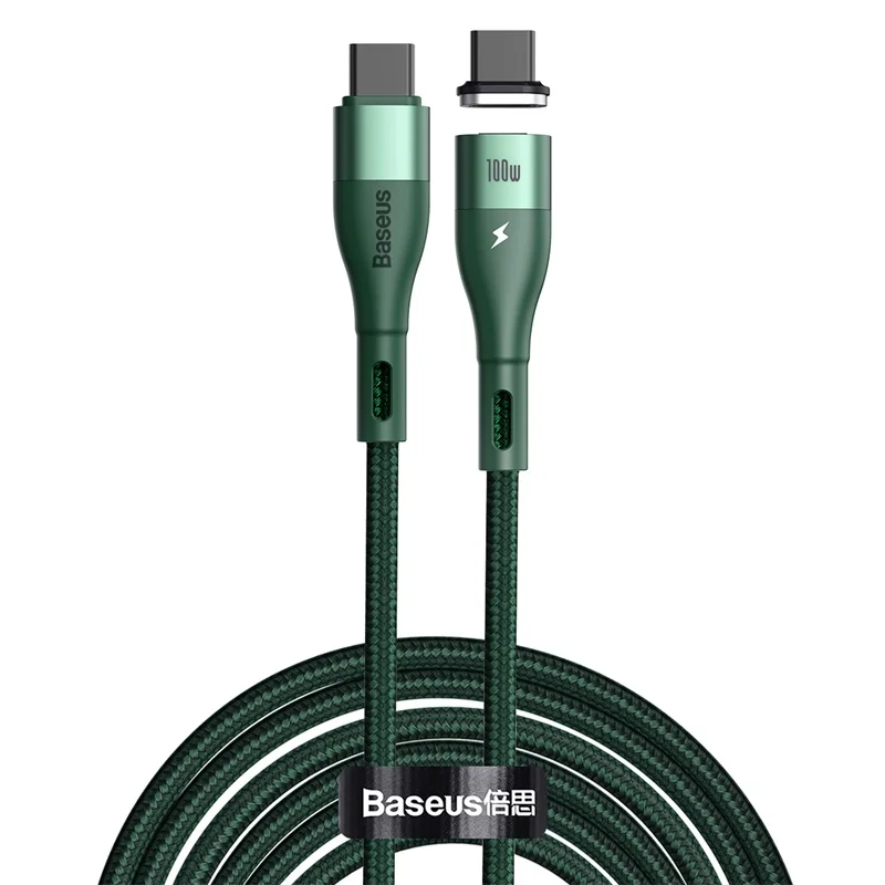 

Магнитный зарядный кабель Baseus 100 Вт, кабель для быстрой зарядки USB C-USB Type C для Xiaomi Redmi Note, быстрое зарядное устройство для MacBook iPad