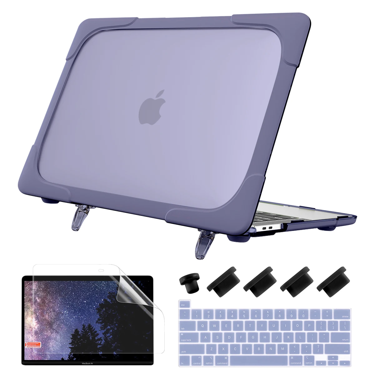 Ударопрочный чехол с подставкой для MacBook Pro Air 13 дюймов 2020 A2179 A1932 жесткий