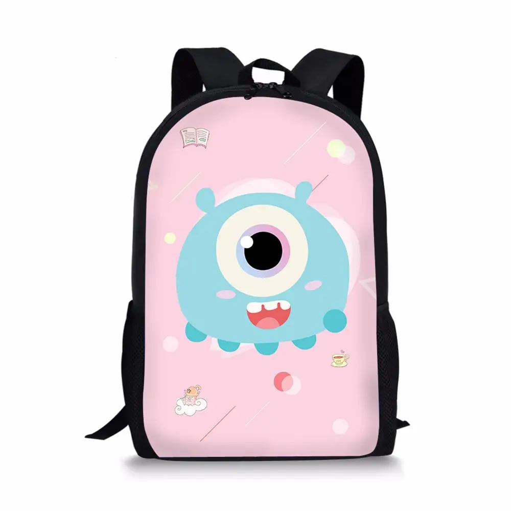Школьный рюкзак для мальчиков и девочек-подростков, милый школьный портфель с мультяшным принтом на заказ для учеников