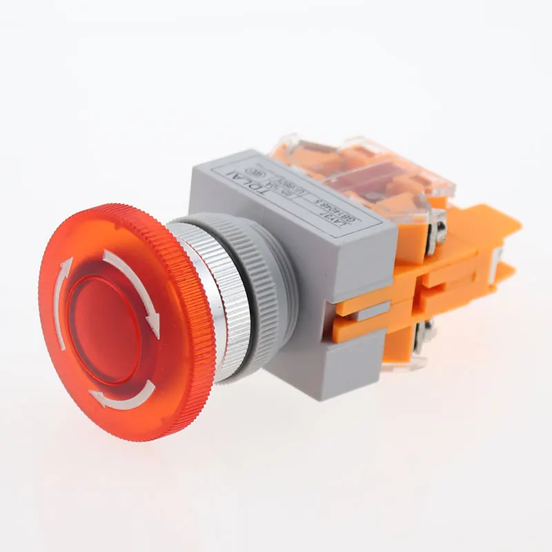 Светодиодная Аварийная остановка 22 мм поддерживается со светодиодной