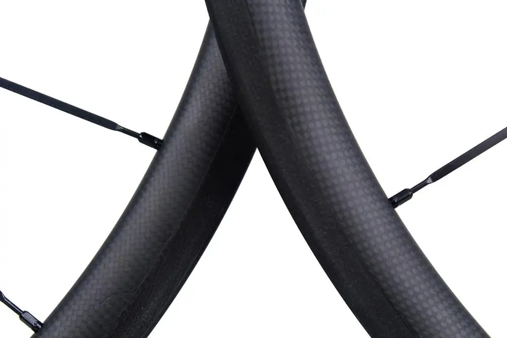 30 мм Углеродные волокна дорожные велосипедные колеса 700C китайская углеродная