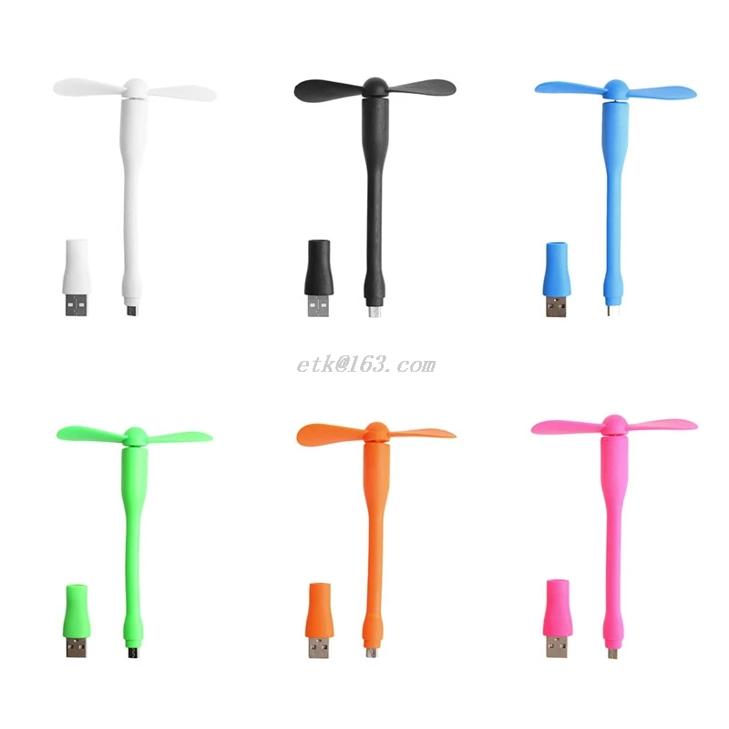 Портативный Гибкий мини вентилятор охлаждения USB кулер для телефонов Android