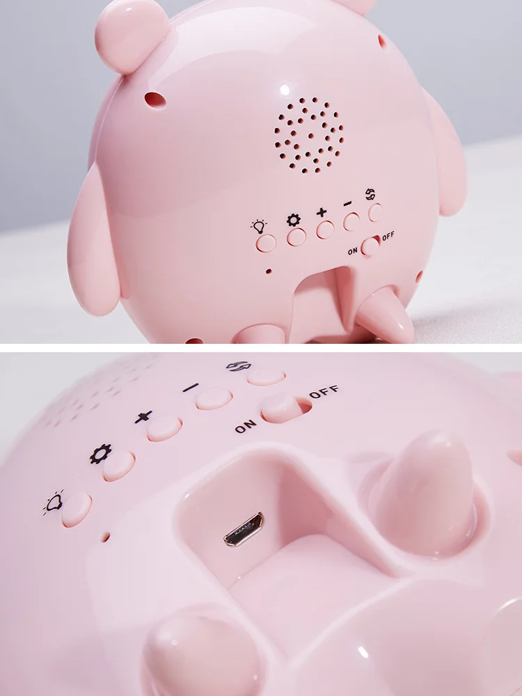 

Cute Bear Bedside Alarm Clock Table Clocks Room Nightlight Baby Children Bedroom Decor