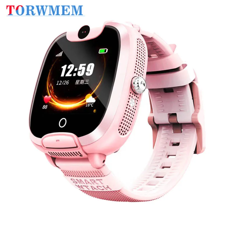 Детские Смарт часы с sim картой трекер для звонков детская камера Будильник relogios LBS