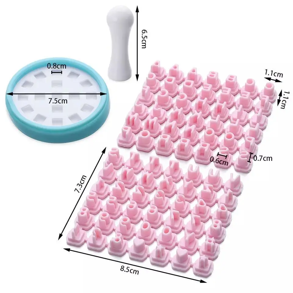 Пластиковые алфавитные цифры 84 шт. символы для печенья ножи тортов штамп сделай