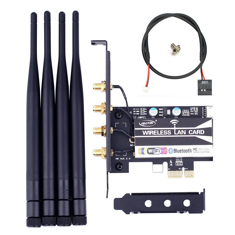 Настольный адаптер BCM94360 802.11AC WiFi и Bluetooth 4 0 PCI E 1X Hackintosh Mac OS | Компьютеры офис