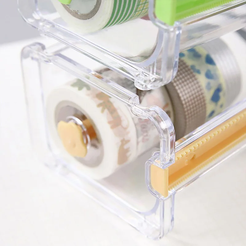 Настольный диспенсер для ленты Washi резак Коробка Для Хранения Ленты офисный
