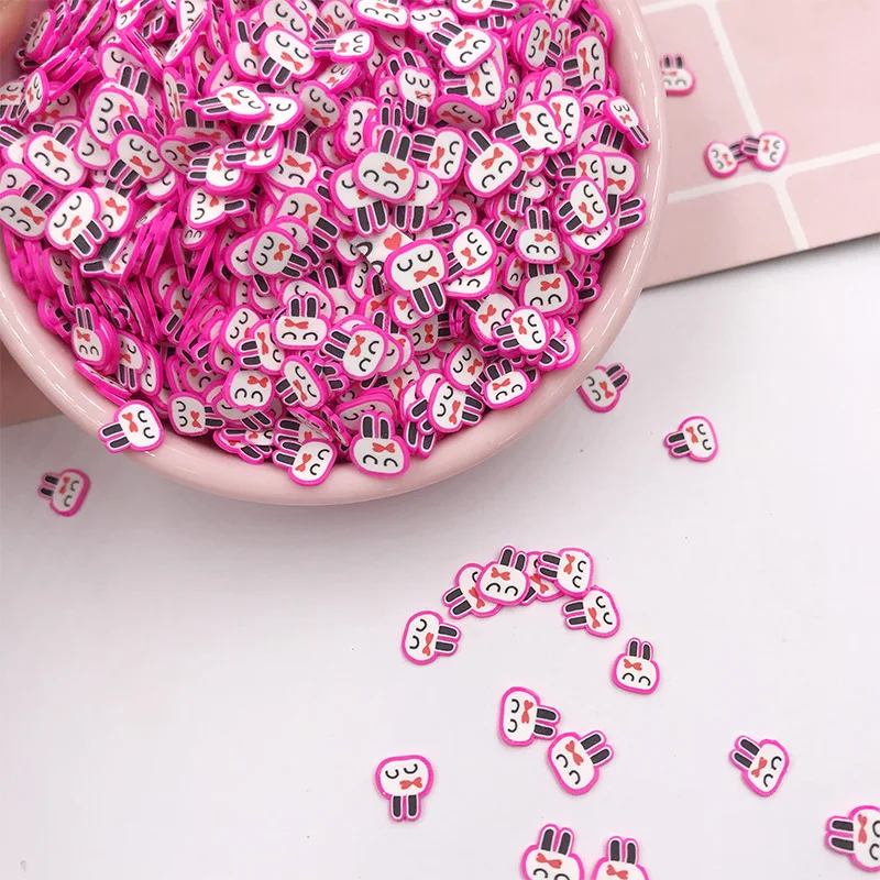 100 г/лот симпатичный кролик Полимерная глина для искусств бриллиантов