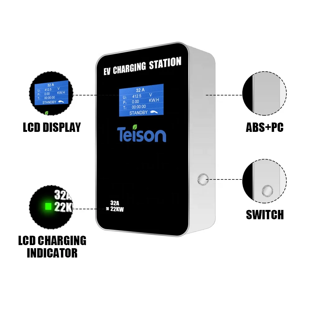 

Teison 7kw ev chargers for home 32a 220V electric car charging station j1772 plug