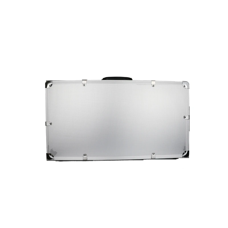Estuche de aluminio para almacenamiento de micr&oacute;fono inal&aacute;mbrico, caja de herramientas de aluminio para micr&oacute;fono port&aacute;til-1