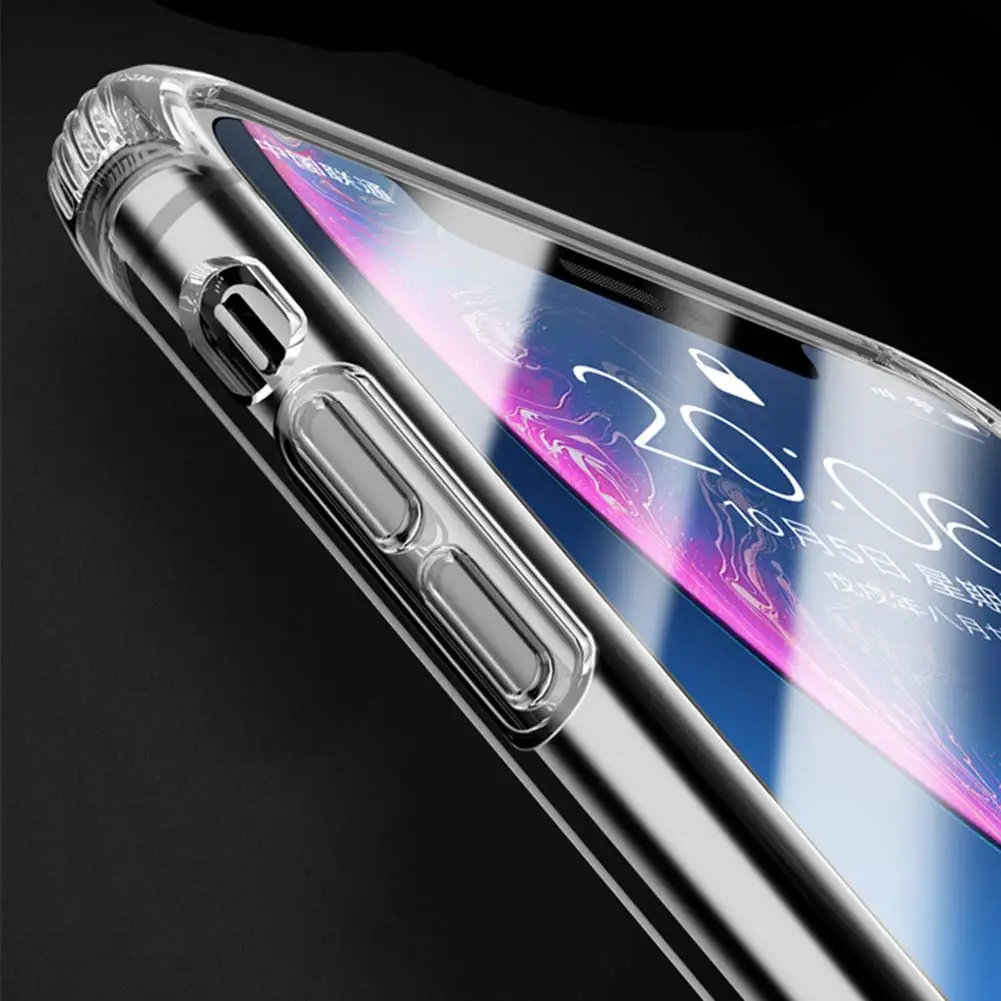 for iPhone 11 pro Max X XS Case Shock-resistant Transparent Cover For 11PRO MAX XR Back Camera Protector Film glass |