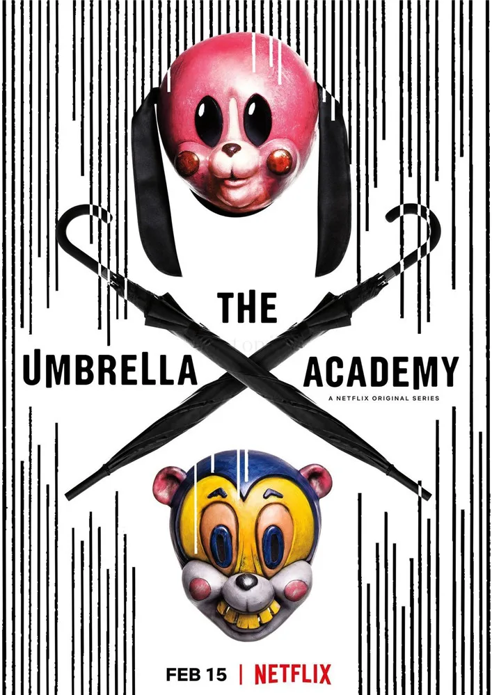 Постер с зонтиком хорошего качества из глянцевой бумаги для украшения дома