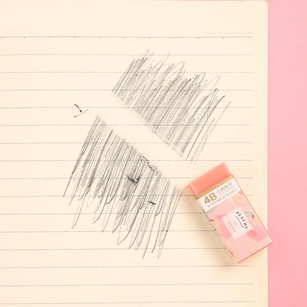 1 шт. персиковые вечерние ластики милые мягкие эластичные ластик для студентов