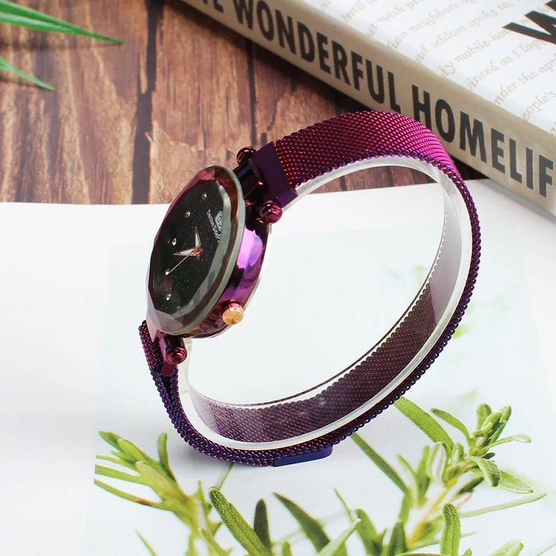 Top Luxury Starry Sky Women Watches Magnet Mesh Band Rhinestones Quartz Wristwatch Ladies Female Diamond Watch relogio feminino