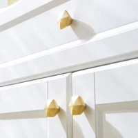 mfys gold cabinet drawer knobs solid brass furniture handles hexagon door knobs dresser wardrobe pulls cupboard handle hardware