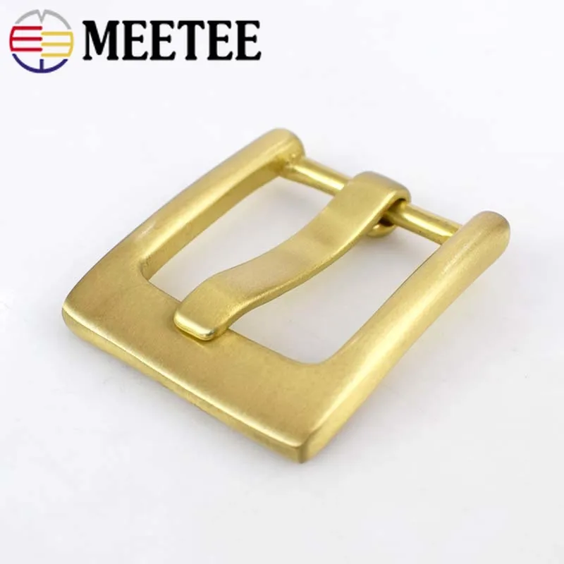 Meetee 1 шт. 40 мм высококачественные твердые латунные мужские пряжки для ремня