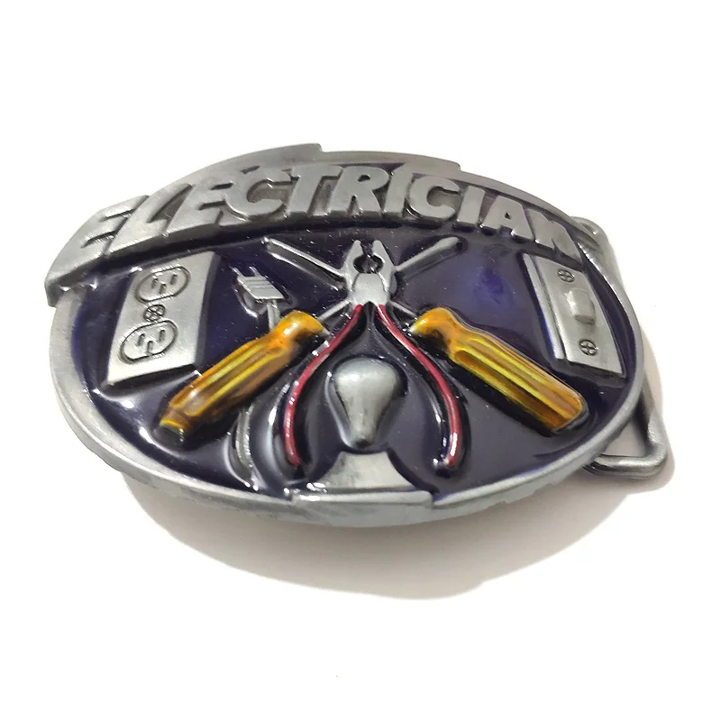 Классические мужские пряжки для ремня из цинкового сплава электрика модные