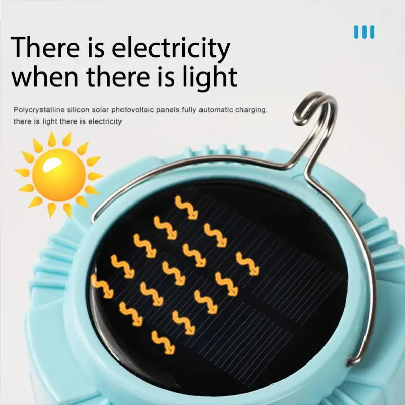 

Solar Camping Lantern Light USB Portable Emergency Night Lamp 2400MA/3600mAh LED Bulb Outdoor Solar Lamps For Camping Hiking