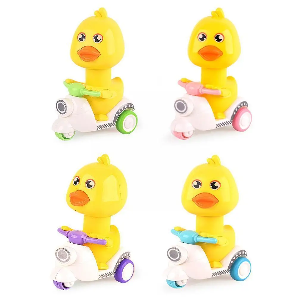 

Pull-back Yellow Duck Toy Car Cute Duck Motorcycle Gift Baby Toy Children's P2j0