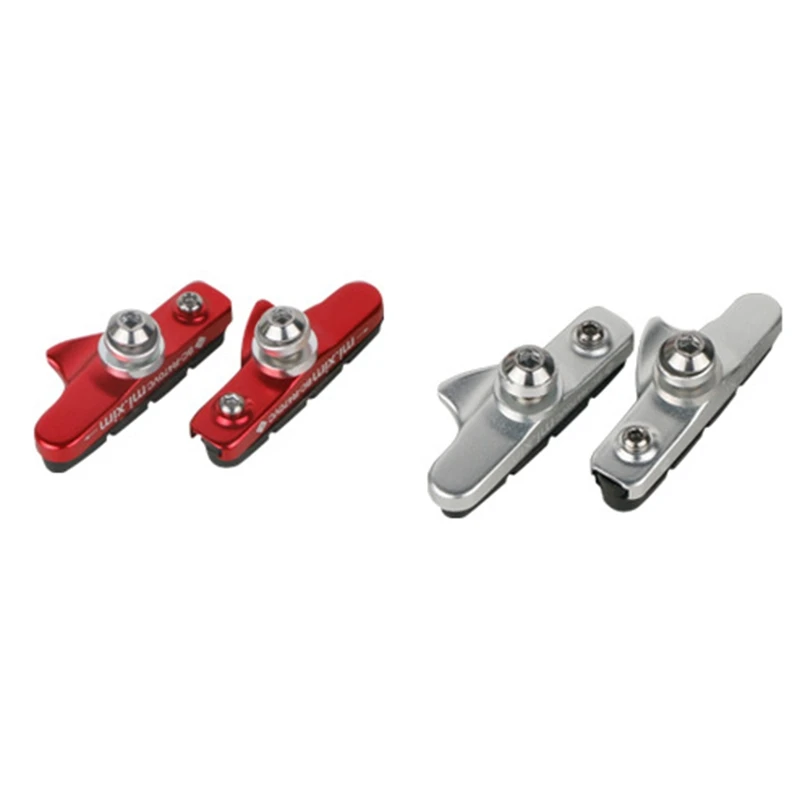

Mi.Xim 1 Pair 55mm Road Bicycle Cycling Bike V-Brake Holder Shoes Rubber Blocks Cycling Parts