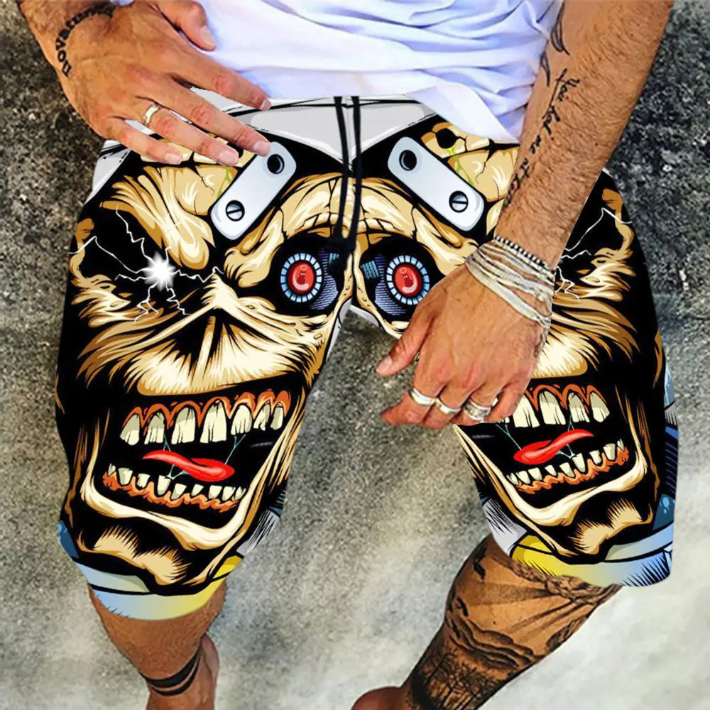 

Summer 2021 New Casual Printing Beach Pants Men's Casual Fashion Printed Pants Hip Hop Pants Calcas Masculina Mode Homme