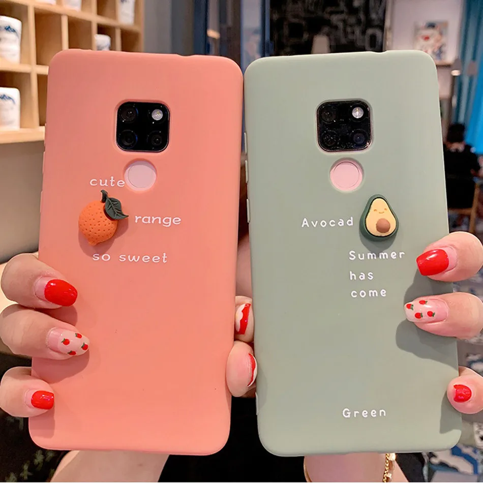 IPWSOO мультяшный 3D чехол для телефона с авокадо для huawei P30 Pro P20 mate 20 Nova 4 5i Honor 10 20 8X 9X Мягкий ТПУ силиконовый чехол Fundas