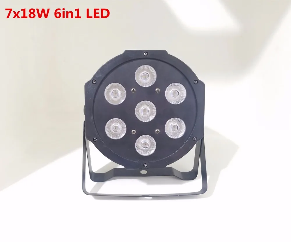 Светодиодный Par 7x12 Вт 12x18 Вт плоский SlimPar RGBWA УФ свет 6in1 светодиодный ди-Джея с новой уникальной технологией рассеивания света, сценический dmx; сезон лето; Licht светодиодный par светодиодный прожектор