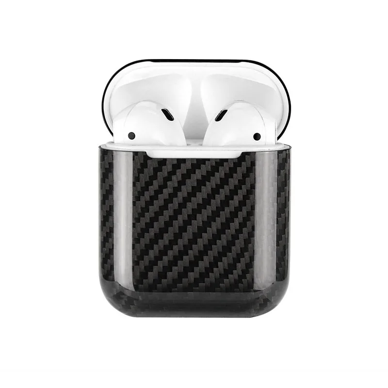 Чехол для наушников для AirPods Apple AirPods2 Беспроводная bluetooth-гарнитура защитный чехол из углеродного волокна