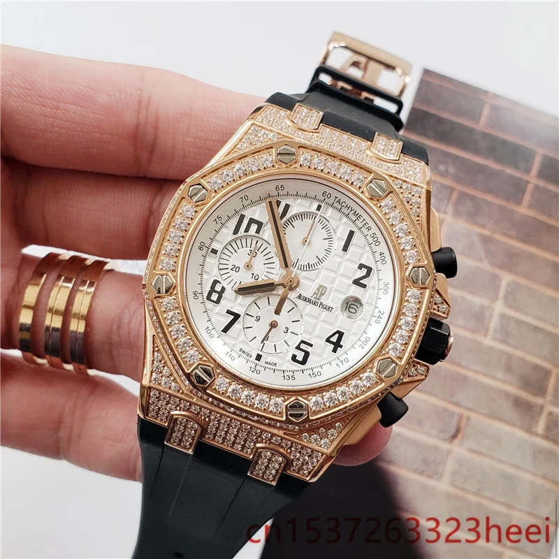 

Audemars Piguet watch men's skeleton automatic mechanical AAA watch gold skeleton retro men's women watch quartz watch