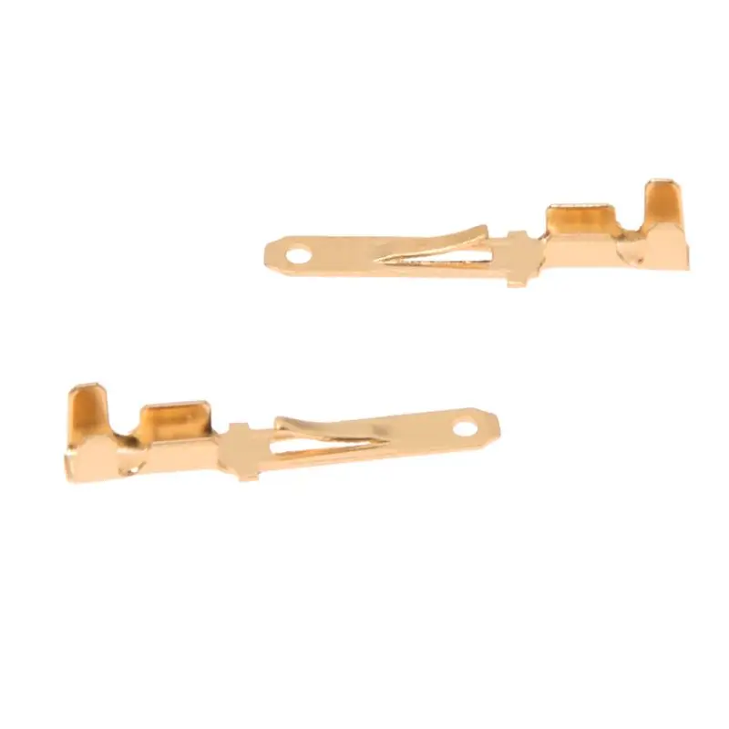 Quality 40 Pcs Gold Tone Male Spade Crimp Terminals 2mm Wiring Connectors | Обустройство дома