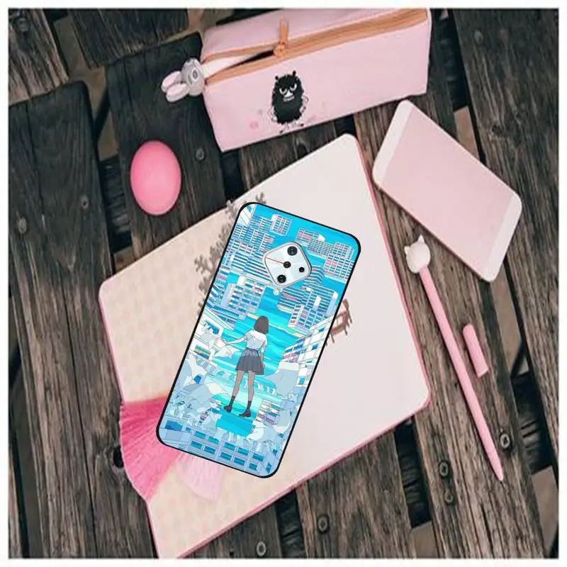 

LJHYDFCNB Toko Illustration Phone Case For Vivo X9 9s 20 Plus Y97 83 75 71 69 V15 V17 V5 S