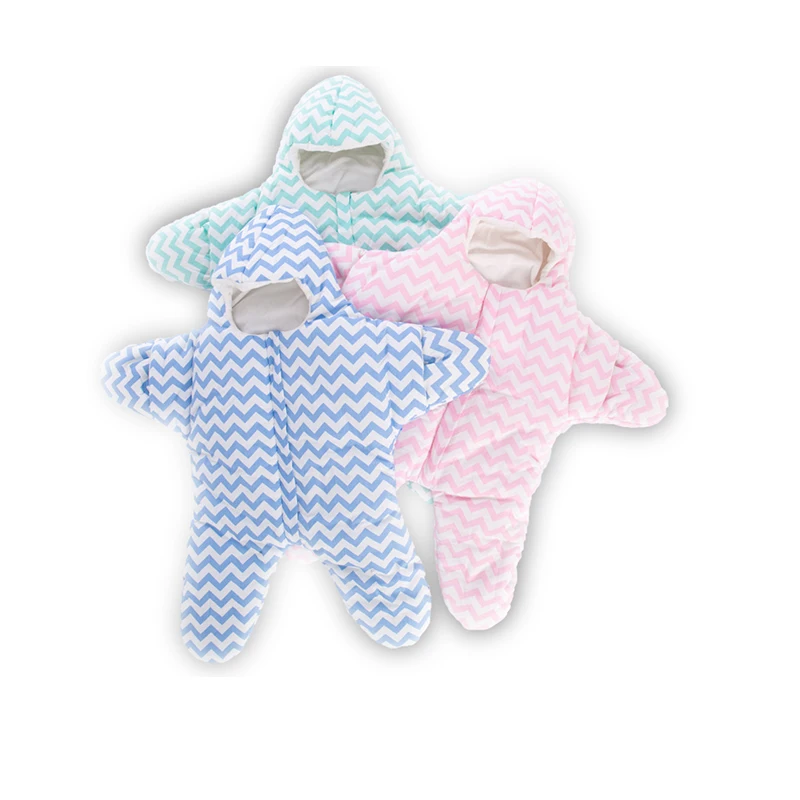 Cocoon для новорожденных спальный мешок Морская звезда зимняя пеленка постельные