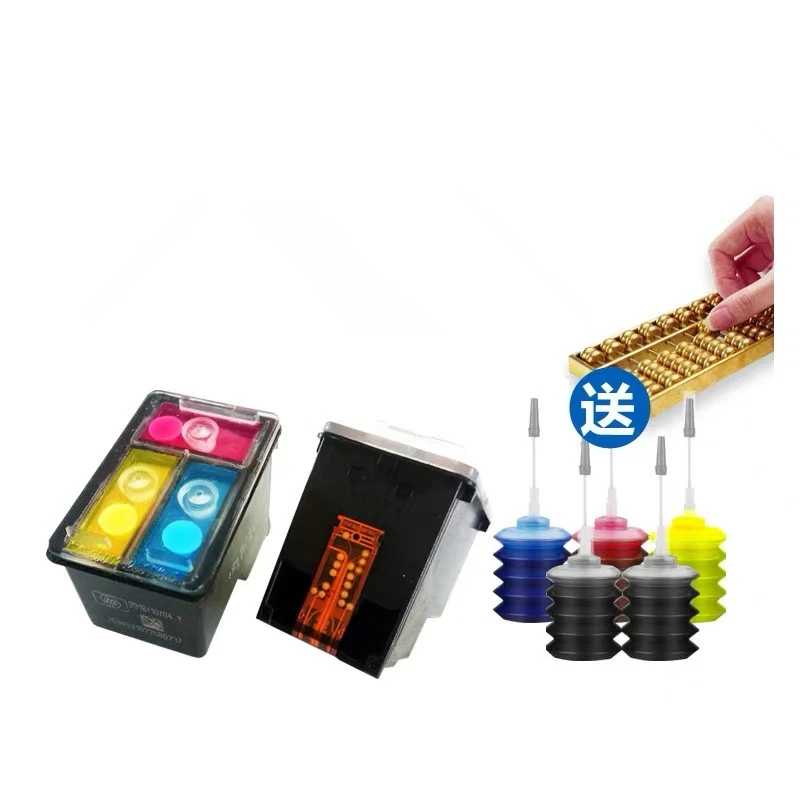 Многоразовый чернильный картридж 652 652XL + 4 чернила для принтера HP Deskjet 1115 1118 2135 2136