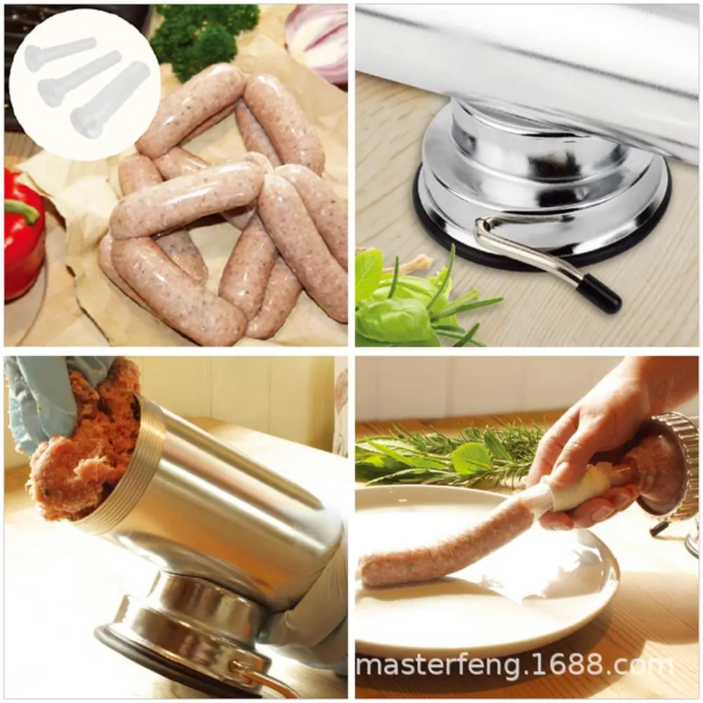 

Enema Machine Sausage Making Tools Horizontal Sausage Stuffer Machine Hand Operated Sausage Maker Meat Filler For Home