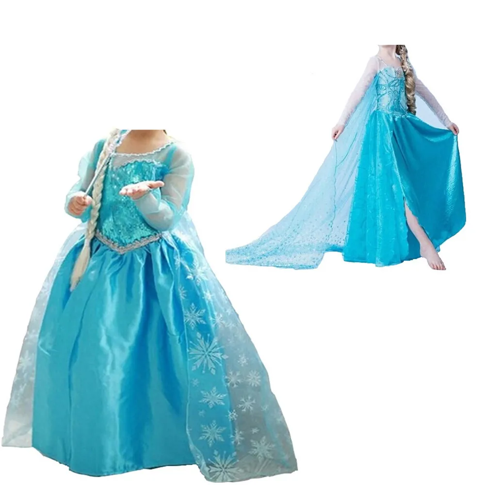 Autumn Long Sleeves Dresses Girls Little Princess Dress Kid's Party Girl Clothes Children Halloween Costumes 8T | Детская одежда и