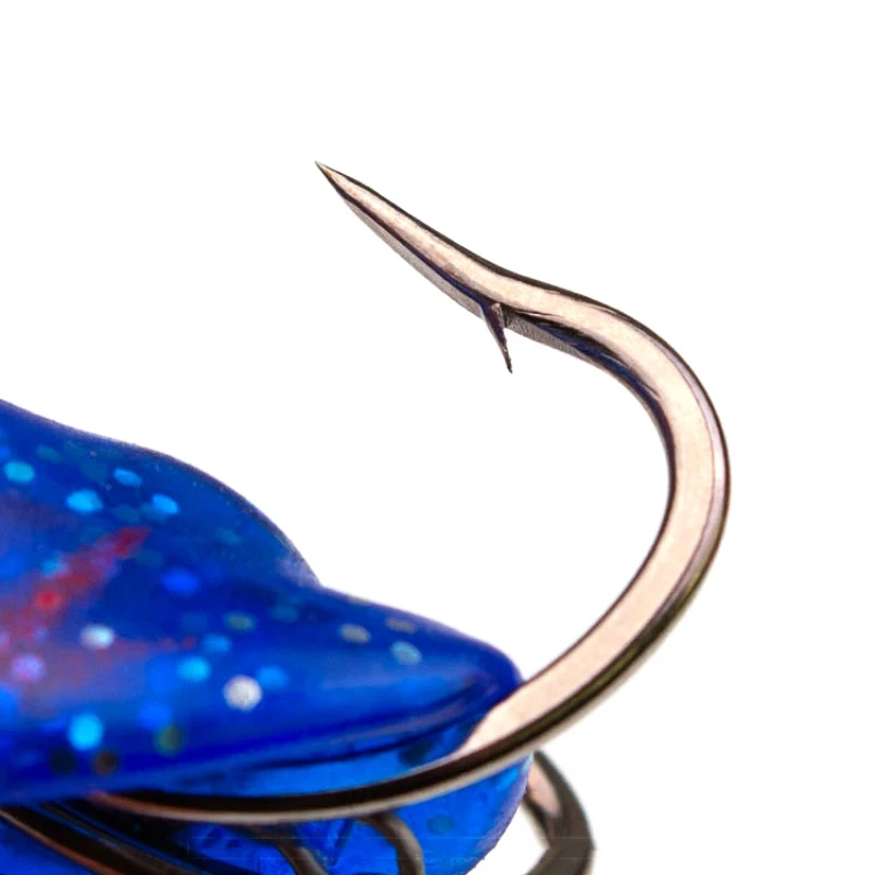 5.5cm 10g Topwater Soft Frogs Fishing Lure Whopper Plopper Artificial Bait Sequin With Double Treble Hooks Pike Tackle | Спорт и
