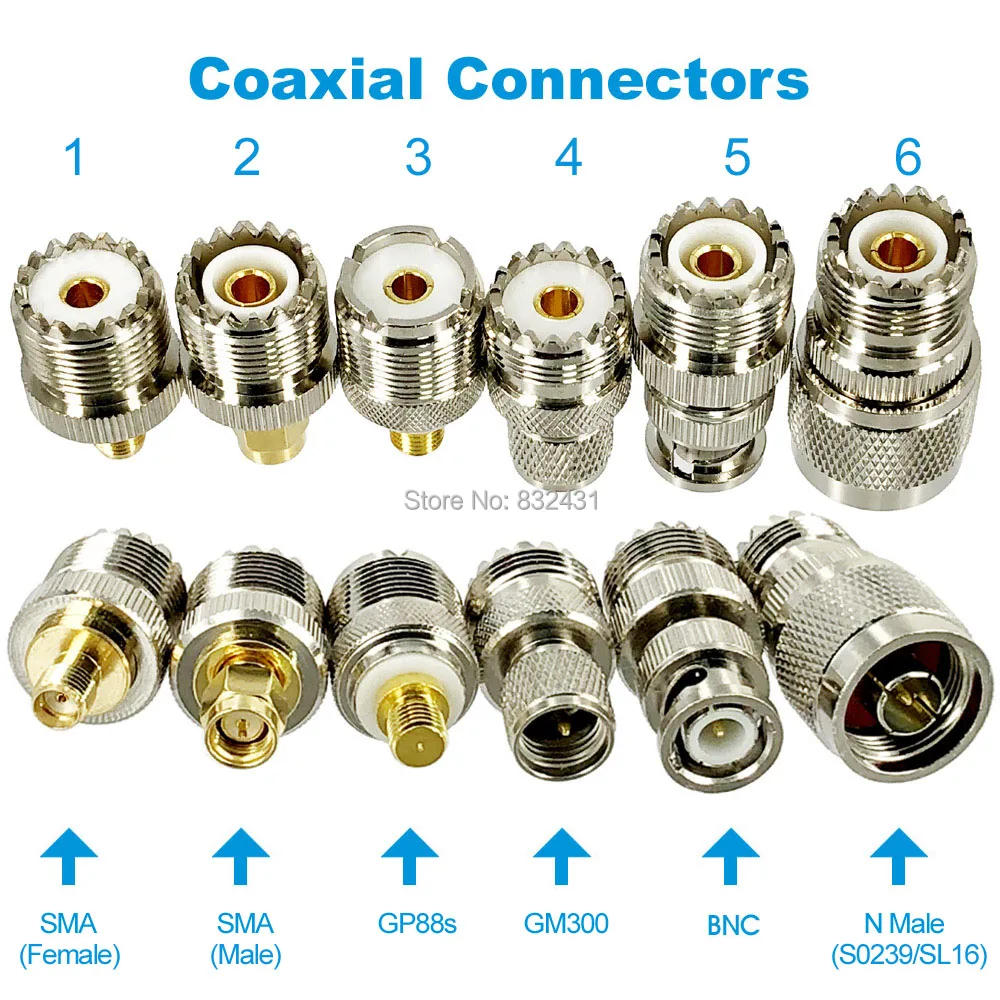 Двухдиапазонная VHF UHF Автомобильная Радио Антенна PL259 5 м коаксиальный кабель Магнитная база SMA-F SMA-M BNC разъем для автомобильной рации