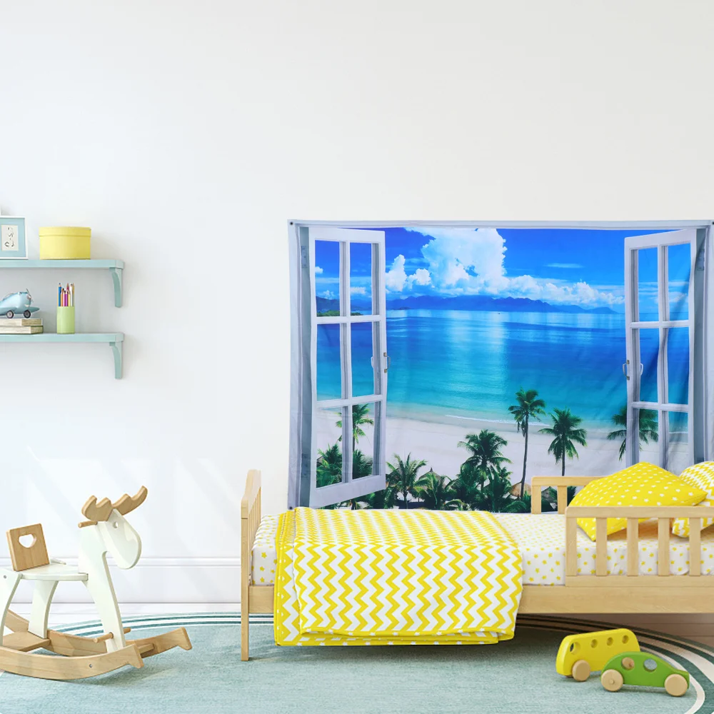 

Natural Scenery Background Cloth Printing Hanging Tapestry Bedroom Wall Decor