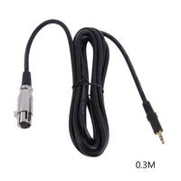 female to right angle 18 xlr3f to right angle 3 5mm trs new xlr 3 pin mic jack 3 5 mm coaxial cables multimedia onleny piece