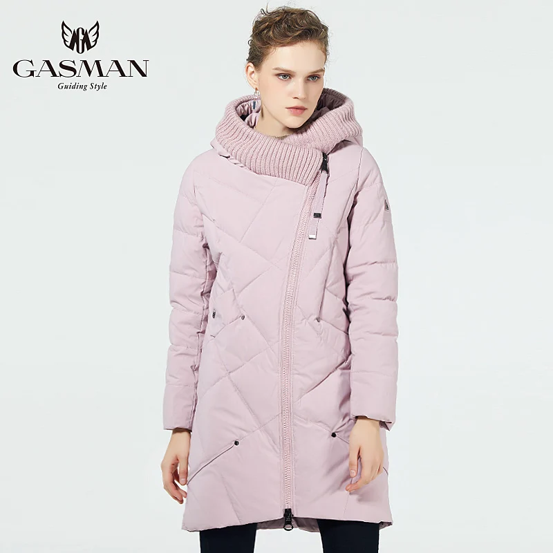 Зеленая зимняя женская куртка с капюшоном теплые длинные парки модная коллекция