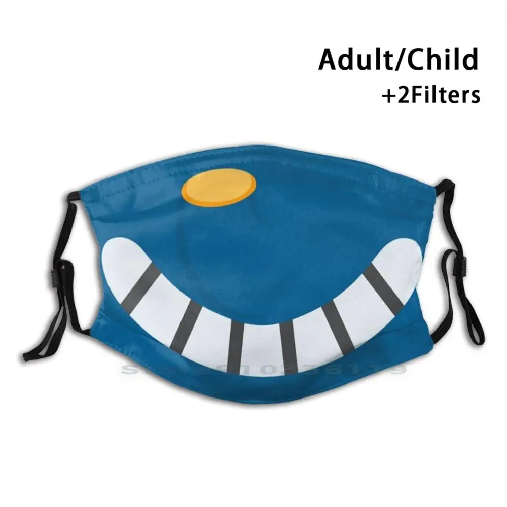 

Big Ol Smile Mouth Print Reusable Mask Pm2.5 Filter Face Mask Kids Cute Acnh